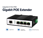 Industrial Gigabit PoE Repeater 5 Port