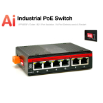 Industrial Ai PoE Switch 6 Port (4 PoE 10/100 + 2 Uplink 10/100)