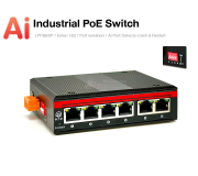 Industrial Ai PoE Switch 6 Port (4 PoE 10/100 + 2 Uplink 10/100)