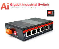 Full Gigabit Industrial Ai Switch 6 Port (4GE+Uplink+SFP)