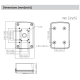 กล่องกันน้ำยึดกล้องวงจรปิด Dahua PFA126 Waterproof Junction Box IP66