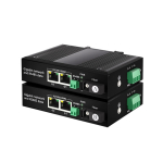 Industrial RS485 to Fiber Converter | 1CH Bi-directional + 2-Port Gigabit Ethernet