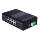 Industrial Switch 8 Port 2.5G with 10G SFP Uplink Front View