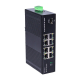Industrial Switch 8 Port 2.5G with 10G SFP Uplink Front View