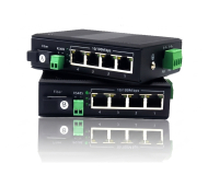 Industrial-grade 1-channel bi-directional 485 + 4 100mbps network single-fiber sc