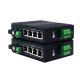 Industrial RS485 Plus 4 Port Fast Ethernet Single Fiber SC Switch สวิตช์ไฟเบอร์อุตสาหกรรม RS485 1 ช่อง พร้อม 4 พอร์ต Ethernet 100Mbps แบบ Single Fiber SC