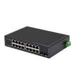 Industrial Gigabit PoE Switch 16 Port + 2 SFP | DIN-Rail