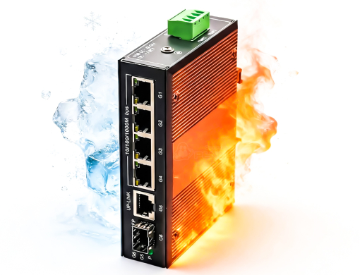 Gigabit Industrial PoE Switch 4+1+1 SFP Ethernet Switch