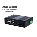 Gigabit Industrial L2 Managed Switch 8 Port + 4 SFP (WEB Configuration)