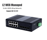 Gigabit Industrial L2 Managed Switch 8 Port + 4 SFP (WEB Configuration)