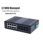 Gigabit Industrial L2 Managed Switch 8 Port + 8 SFP (WEB Configuration)