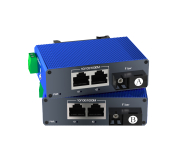 mini Gigabit Industrial WDM Media Converter 2 LAN | SC 20KM