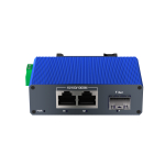 Mini Gigabit Industrial Media Converter | 1 SFP + 2 LAN | DC 9-57V