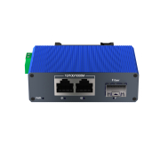 Mini Gigabit Industrial Media Converter | 1 SFP + 2 LAN | DC 9-57V