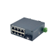 Mini Industrial Gigabit Fiber Media Converter 1 SC WDM A 8 LAN 20km DC 9-57V DIN-Rail
