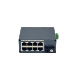 Mini Industrial Gigabit Fiber Media Converter | 1 SC (WDM A) + 8 LAN | 20km | DC 9-57V | DIN-Rail Mini Industrial Gigabit Fiber Media Converter | 1 SC (WDM A) + 8 LAN | 20km | DC 9-57V | DIN-Rail