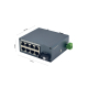 Mini Industrial Gigabit Fiber Media Converter 1 SC WDM A 8 LAN 20km DC 9-57V DIN-Rail