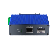 Mini Gigabit Industrial Media Converter | 1 SFP + 1 LAN | DC 9-57V