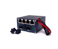Mini Gigabit Industrial Switch 4 Port + 2 SFP | DIN-Rail | DC 9-57V