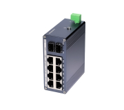 Mini Gigabit Industrial Switch | 8 Port + 2 SFP | DIN-Rail | DC 9-57V