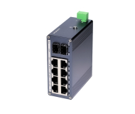 Mini Gigabit Industrial Switch | 8 Port + 2 SFP | DIN-Rail | DC 9-57V
