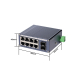 Mini Gigabit Industrial Switch 8 Port + 2 SFP DIN-Rail DC 9-57V