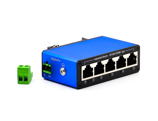 mini gigabit industrial switch 5 port dc 9-57v din rail