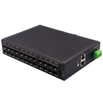 Industrial Gigabit Fiber Switch 24 Port SFP + 2 Gigabit Uplink Industrial Gigabit Fiber Switch 24 Port SFP + 2 Gigabit Uplink