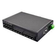 Industrial Gigabit Fiber Switch 16 Port SFP + 2 Port RJ45| HM Industrial Gigabit Fiber Switch 16 Port SFP + 2 Port RJ45| HM