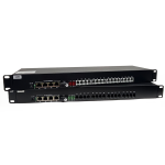 16 CH PCM Telephone Optical + 4 GE (10/100/1000) To Fiber Optic (Rackmount)