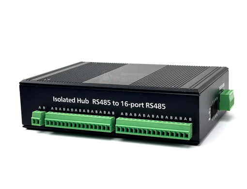 ฮับ RS485 อุตสาหกรรมแบบ Isolated 16 พอร์ต (1 in 16 Out) รองรับไฟ 12-55 VDC