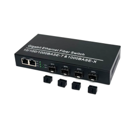 Gigabit SFP Switch 4 Port + 2 GE Uplink (10/100/1000M)