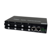 Gigabit Fiber Network Switch 8 Port + 2 LAN | Built-in 4A+4B | SC Single Mode | 3 km