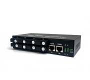 Gigabit Fiber Optic Transceiver 8 Port (4A+4B) + 2 Gigabit LAN | 3km