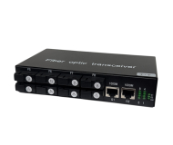 Gigabit Fiber Network Switch 8 Port + 2 LAN | Built-in 4A+4B | SC Single Mode | 3 km