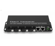 Gigabit Fiber Switch 4 Port SC (B Side) + 2 LAN | 10/100/1000 Mbps | 3km | TX1550 / RX1310