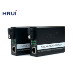 Gigabit Media Converter A+B 3 KM ยี่ห้อ HRUi รุ่น HR100W-GE-3-TR