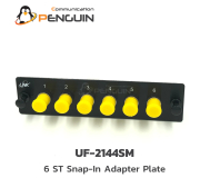 Snap-In Adapter Plate 6 ST Simplex | รองรับ SM/MM | LINK UF-2144SM