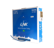 สายแลน CAT6 UTP 100m/Box | LINK US-9106A-1 | Indoor | 24AWG | 250MHz
