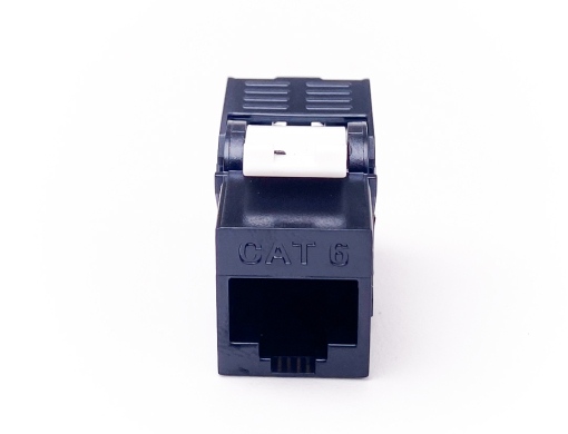 เต้ารับสายแลน RJ45 CAT6 UTP แบบ Tool-Free สีดำ