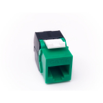 เต้ารับสายแลนตัวเมีย RJ45 CAT6 UTP แบบ Tool-Free สีเขียว เต้ารับสายแลนตัวเมีย RJ45 CAT6 UTP แบบ Tool-Free สีเขียว