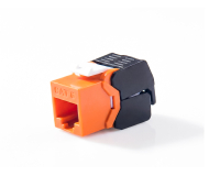 เต้ารับสายแลนตัวเมีย RJ45 CAT6 UTP แบบ Tool-Free สีส้ม