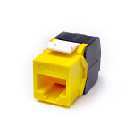 เต้ารับสายแลนตัวเมีย RJ45 CAT6 UTP แบบ Tool-Free สีเหลือง เต้ารับสายแลนตัวเมีย RJ45 CAT6 UTP แบบ Tool-Free สีเหลือง