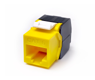 เต้ารับสายแลนตัวเมีย RJ45 CAT6 UTP แบบ Tool-Free สีเหลือง