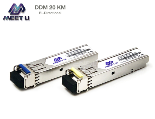 SFP โมดูล 1.25G LC Bi-Directional DDM 20 กิโลเมตร