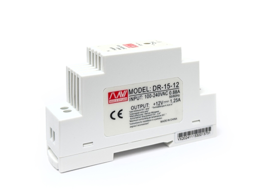 Power Supply 12V 1.25A รุ่น DR-15-12 | ติดราง DIN ขนาด 15W สำหรับงานอุตสาหกรรม