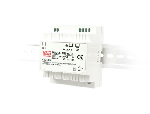 Din Rail Switching Power Supply รุ่น DR-60-5 (6.5A) 32W รับประกัน 1 ปี