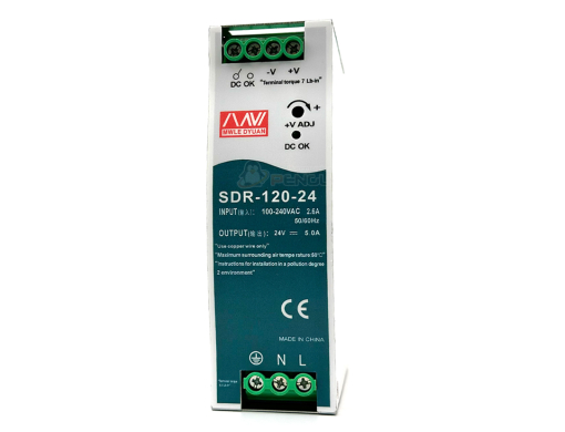Rail Type Switching Power Supply 24V (5A) 120W แบบ Single Output DC รุ่น SDR-120-24