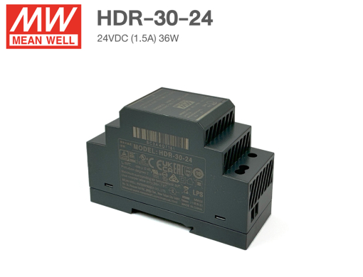 HDR-30-24 Din Rail Power Supply 24V (30W) ยี่ห้อ MEANWELL