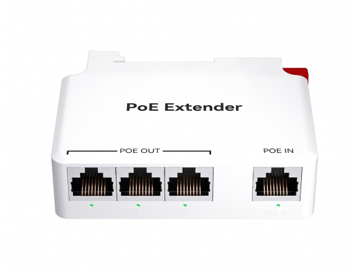 PoE Extender 1 เข้า 3 ออก 10/100M แบบยึดรางปีกนก รุ่น DG103B PoE Extender 1 เข้า 3 ออก 10/100M แบบยึดรางปีกนก รุ่น DG103B